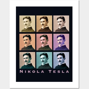 Copy of pop Nikola Tesla portrait Posters and Art